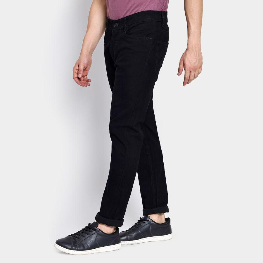 Men's Slim Fit Jeans , Black, large image number null